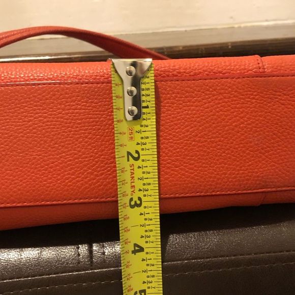 SOLD  COACH Vintage Orange Tangerine Crossbody Briefcase Shoulder Bag - Picture 14 of 16